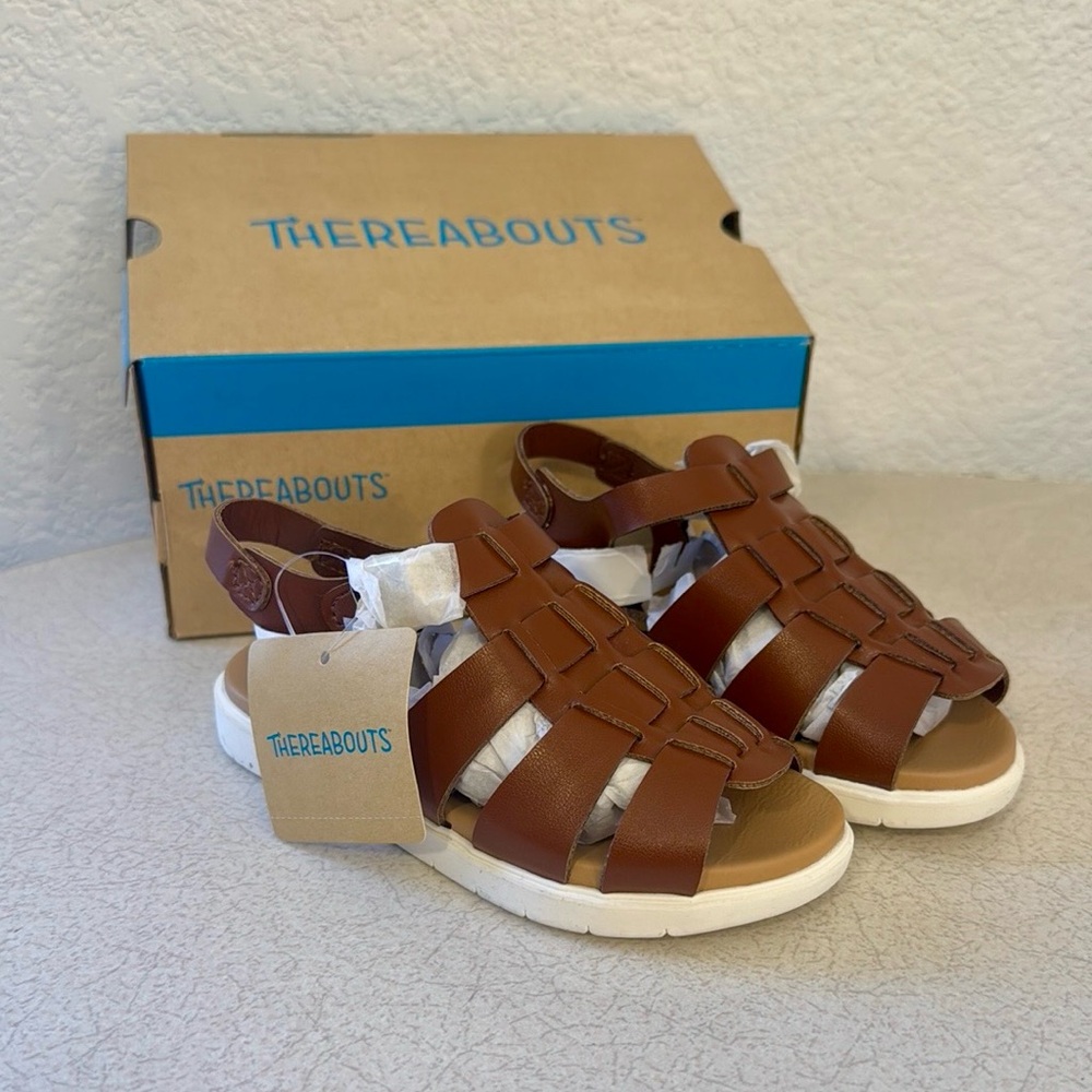 Thereabouts Toddler Girls Lil Kennedy Adjustable Strap Footbed Sandals Size 10
